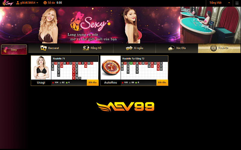 Các bước tham gia cá cược Roulette online tại AEV99